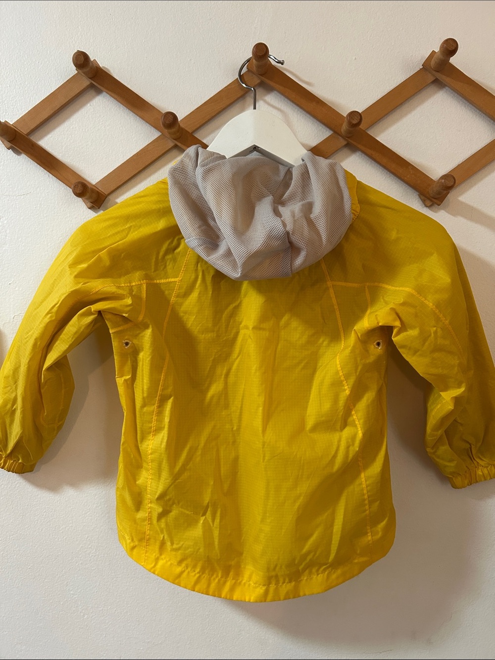 L.L. Bean Kids' Bright Yellow Hooded Raincoat - Picture 4 of 5